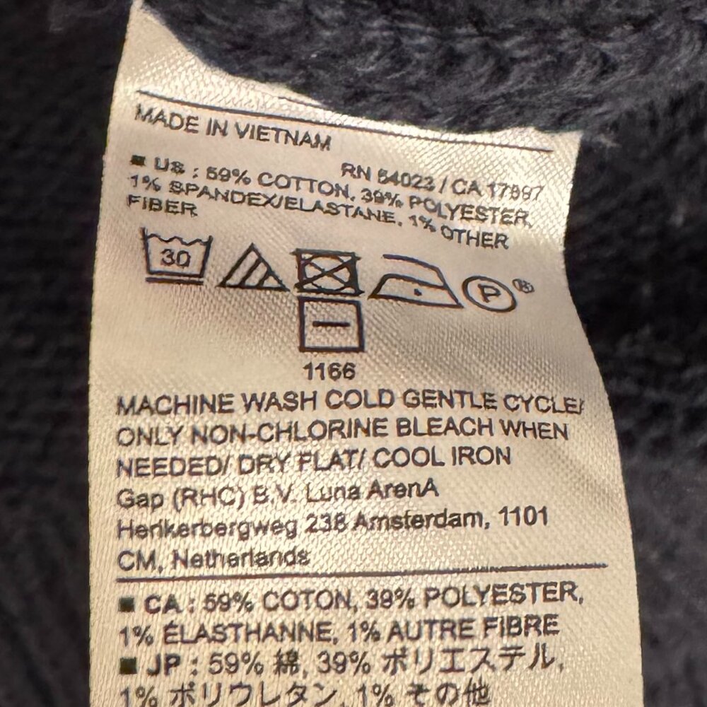 Banana Republic Factory Navy Striped Polo Cotton Blend Sweater. Size XL - Picture 4 of 4